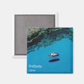 zCY007 PROTARAS Cyprus, Koelkast Magneet (Voorkant / Achterkant)