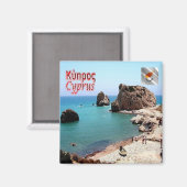 zCY012 PANORAMA Cyprus, Koelkast Magneet (Voorkant / Achterkant)