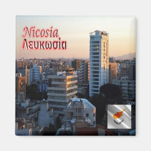 zCY015 NICOSIA Cyprus, Koelkast Magneet