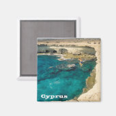 zCY027 KAAP GRIEKS Cyprus, Koelkast Magneet (Voorkant / Achterkant)
