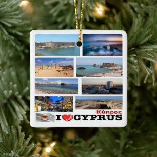 zCY029 I LIEFT VAN CYPRUS, Keramisch Ornament