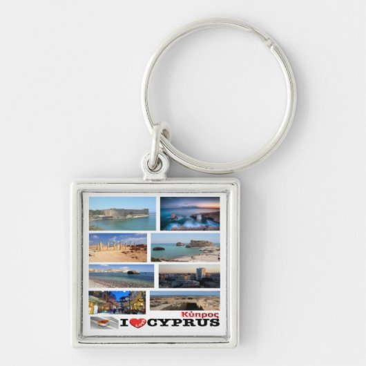 zCY029 I LIEFT VAN CYPRUS, Sleutelhanger (Voorkant)