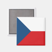 zCZ001 TSJECHISCHE VLAG, Tsjechië, Frigge Magneet (Voorkant / Achterkant)