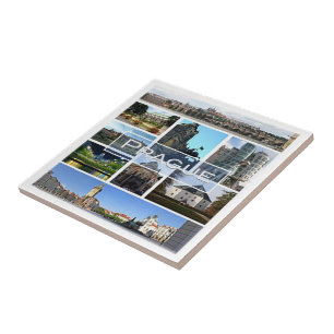 zCZ004 PRAAG Tsjechië, Tegeltje