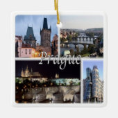 zCZ005 PRAGUE Tsjechië, Keramisch Ornament (Voorkant)