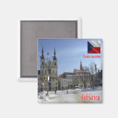 ZCZ006 JIHLAVA Tsjechië, Koelkast Magneet (Voorkant / Achterkant)