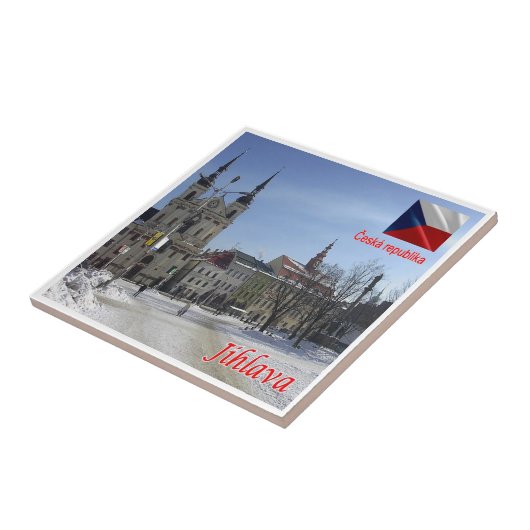 ZCZ006 JIHLAVA Tsjechië, Tegeltje (Zijkant)