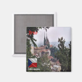 zCZ007 BRNO Tsjechië, Koelkast Magneet (Voorkant / Achterkant)
