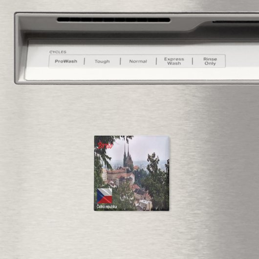 zCZ007 BRNO Tsjechië, Koelkast Magneet (Insitu (Vaatwasser))