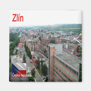 zCZ008 ZLÍN Tsjechië, koelkast Magneet