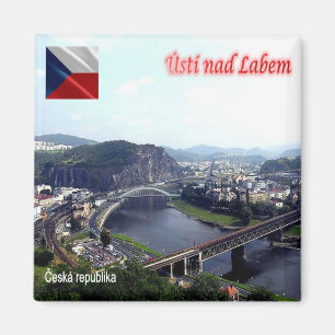 zCZ009 ÚSTÍ NAD LABEM Tsjechië - Fridge Magneet