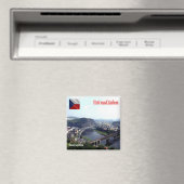 zCZ009 ÚSTÍ NAD LABEM Tsjechië, koelkast Magneet (Insitu (Vaatwasser))