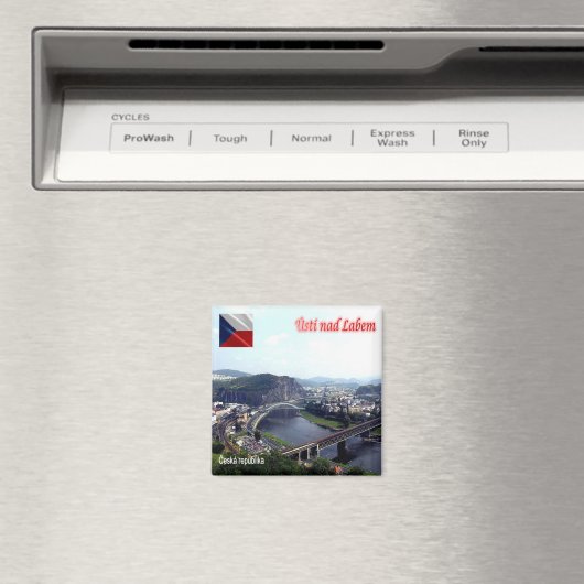 zCZ009 ÚSTÍ NAD LABEM Tsjechië, koelkast Magneet (Insitu (Vaatwasser))