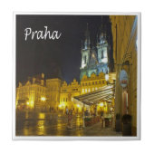 zCZ010 PRAAG Tsjechië, Tegeltje (Voorkant)