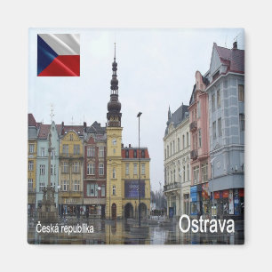 zCZ012 OSTRAVA Tsjechië, Koelkast Magneet