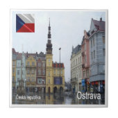 zCZ012 OSTRAVA Tsjechië, Tegeltje (Voorkant)