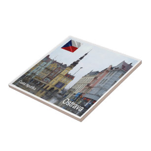 zCZ012 OSTRAVA Tsjechië, Tegeltje