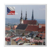 zCZ013 OLOMOUC Tsjechië, Tegeltje (Voorkant)