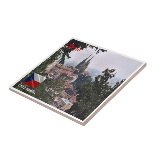 zCZ016 BRNO Tsjechië Tegeltje (Zijkant)