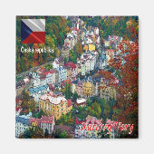 zCZ019 KARLOVY VARY Tsjechië, koelkast Magneet (Voorkant)