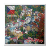 zCZ019 KARLOVY VARY Tsjechië, Tegeltje (Voorkant)