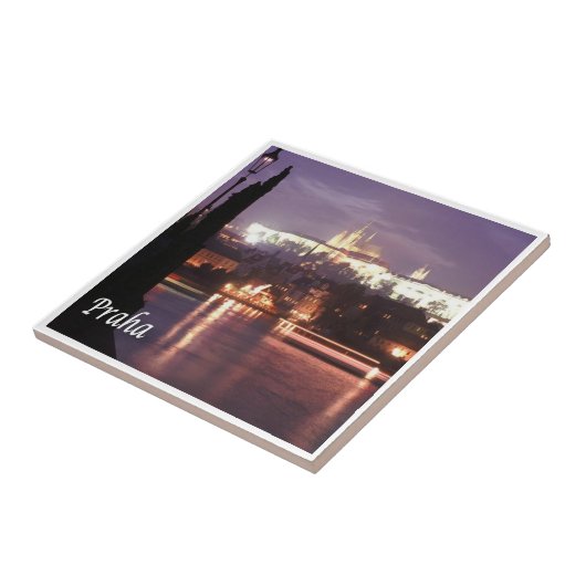 zCZ022 PRAAG Tsjechië, Tegeltje (Zijkant)