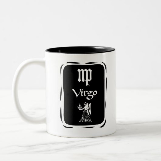 (ZD3m) VIRGO Zodiac-Mok Tweekleurige Koffiemok (Links)