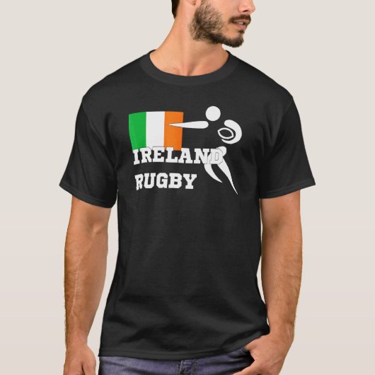 Zdals Ierland rugby voor mannen en vrouwen T-shirt (Voorkant)