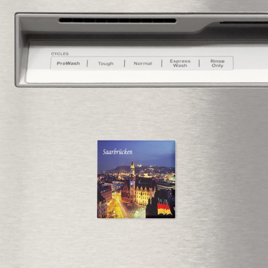 ZDE006 SAARBRÜCKEN Duitsland, koelkast Magneet (Insitu (Vaatwasser))