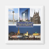 zDE008 DUSSELDORF, Duitsland, Europa, Fridge Magneet (Voorkant)