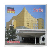 zDE010 BERLIN Philharmonie Duitsland, Tegeltje (Voorkant)