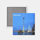 zDE011 DÜSSELDORF uitzichten Duitsland - Fridge Magneet (Voorkant / Achterkant)