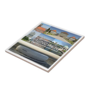 zDE012 MÜNCHEN, mozaïek, Duitsland, Tegeltje