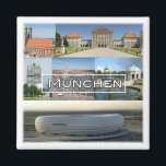 zDE012 MUNICH MÜNCHEN mosaic Germany - Magneet<br><div class="desc">Hier vind je het souvenir van je vakantie. Deze categorie bevat kogelvrije magneten van vele plaatsen in Duitsland,  München München. Verbaasd vrienden en familieleden met de unieke souvenirs van je geweldige reis! Probeer ons!</div>