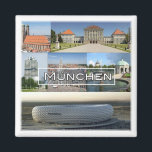 zDE012 MUNICH MÜNCHEN mosaic Germany - Magneet<br><div class="desc">Hier vind je het souvenir van je vakantie. Deze categorie bevat kogelvrije magneten van vele plaatsen in Duitsland,  München München. Verbaasd vrienden en familieleden met de unieke souvenirs van je geweldige reis! Probeer ons!</div>