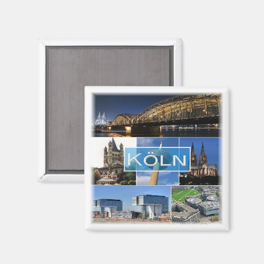 zDE013 COLOGNE KÖLN Duitsland - Fridge Magneet (Voorkant / Achterkant)