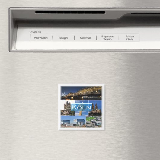 zDE013 COLOGNE KÖLN Duitsland - Fridge Magneet (Insitu (Vaatwasser))