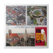 zDE015 MÜNCHEN Duitsland, Tegeltje (Voorkant)
