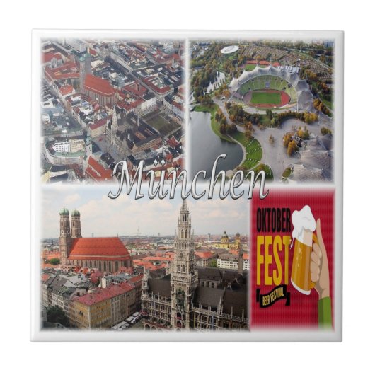 zDE015 MÜNCHEN Duitsland, Tegeltje (Voorkant)