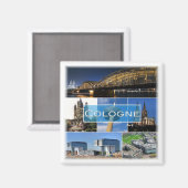 zDE016 COLOGNE KÖLN Duitsland - Fridge Magneet (Voorkant / Achterkant)