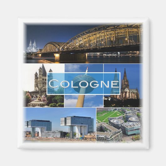 zDE016 COLOGNE KÖLN Duitsland - Fridge Magneet (Voorkant)
