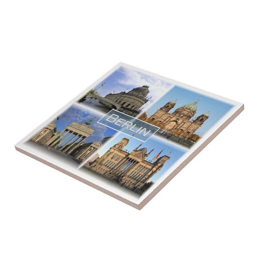 zDE018 BERLIN Duitsland, Tegeltje (Zijkant)