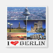 zDE020 BERLIN I LIEFT Duitsland, Fridge Magnet (Voorkant)