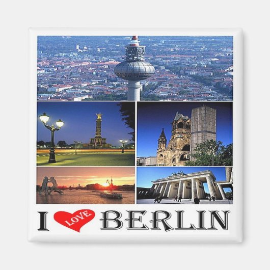 zDE020 BERLIN I LIEFT Duitsland, Fridge Magnet (Voorkant)