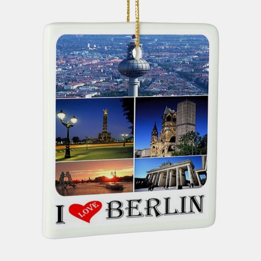 zDE020 BERLIN I LIEFT VAN Duitsland, Keramisch Ornament (Rechts)