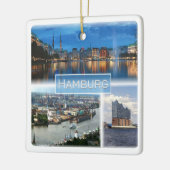zDE021 HAMBURG Duitsland, Keramisch Ornament (Links)