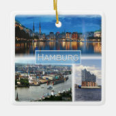 zDE021 HAMBURG Duitsland, Keramisch Ornament (Voorkant)