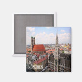 zDE023 MUNCHEN Duitsland, Koelkast Magneet (Voorkant / Achterkant)