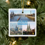 zDE025 COLOGNE KÖLN Duitsland, Europa, Keramisch Ornament<br><div class="desc">Hier vind je het souvenir van je vakantie. Deze categorie bevat keramische sierbeelden van vele plaatsen in Europa. (zDE025 COLOGNE KÖLN Duitsland, keramische siervoorwerpen). Verbazingwekkende vrienden en familieleden met de unieke souvenirs van uw geweldige reis. Probeer ons. #LeoPepeDesign - panorama keulen, cathedral hohenzollern bridge, de bondsrepubliek duitsland, leopepedesign, reisreisfototoerisme, gift...</div>