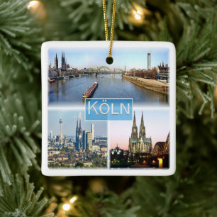 zDE025 COLOGNE KÖLN Duitsland, Europa, Keramisch Ornament